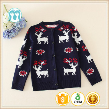 niñas sika ciervos patrón Cardigans / nueva moda 2015 estilo coreano niños cardigan tops niños ropa niñas manga larga CS151014